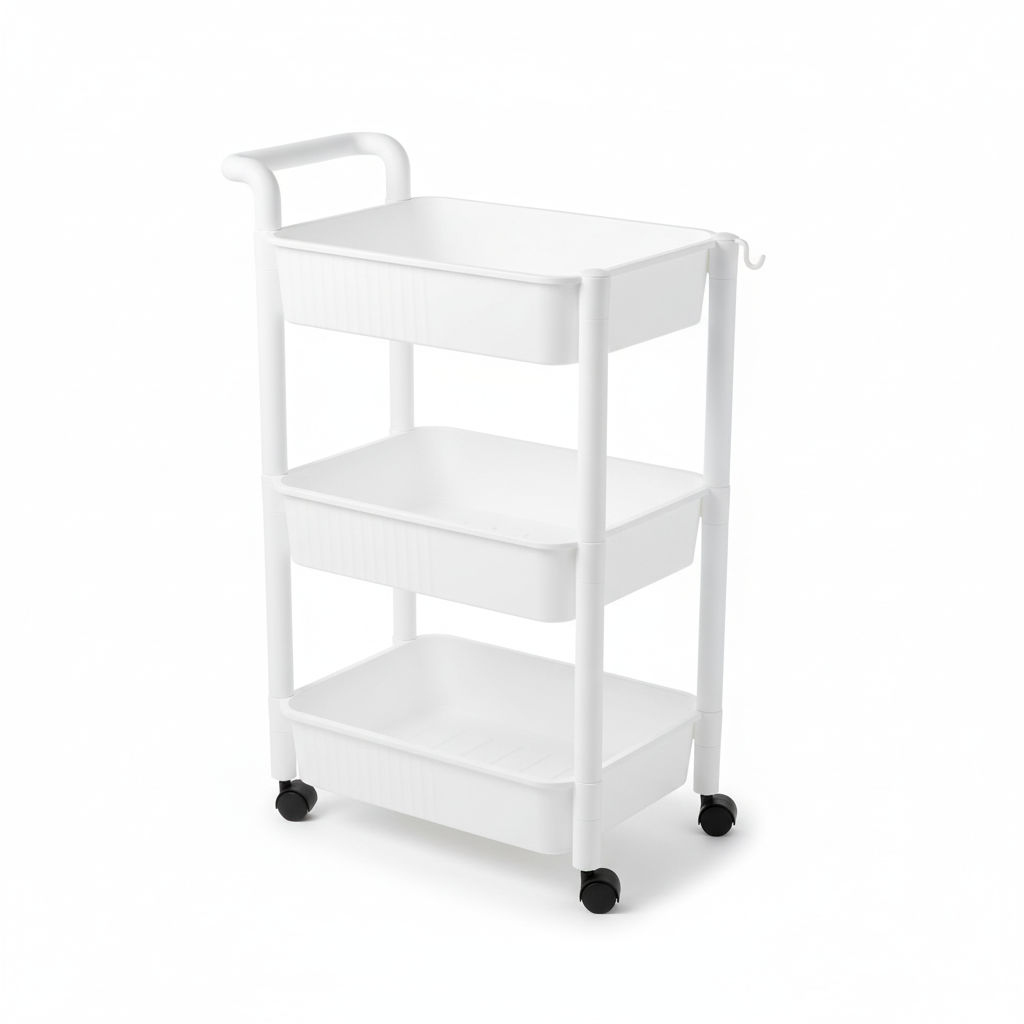 Carrito Auxiliar con Ruedas 3 Niveles