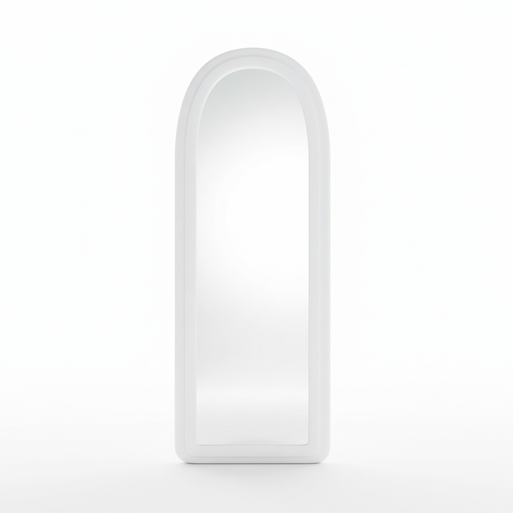 Espejo de cuerpo entero con marco de arco