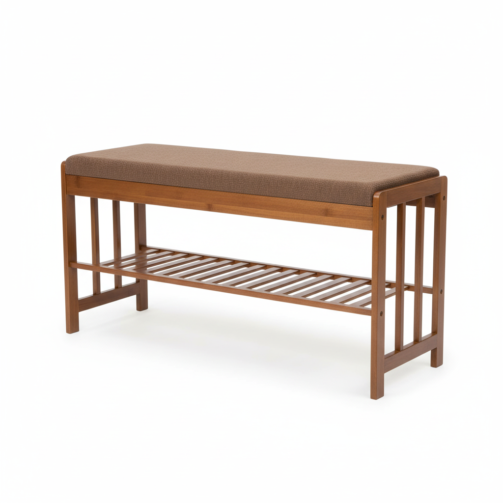 Homfa Shoe Rack Bench with 2 Tiers