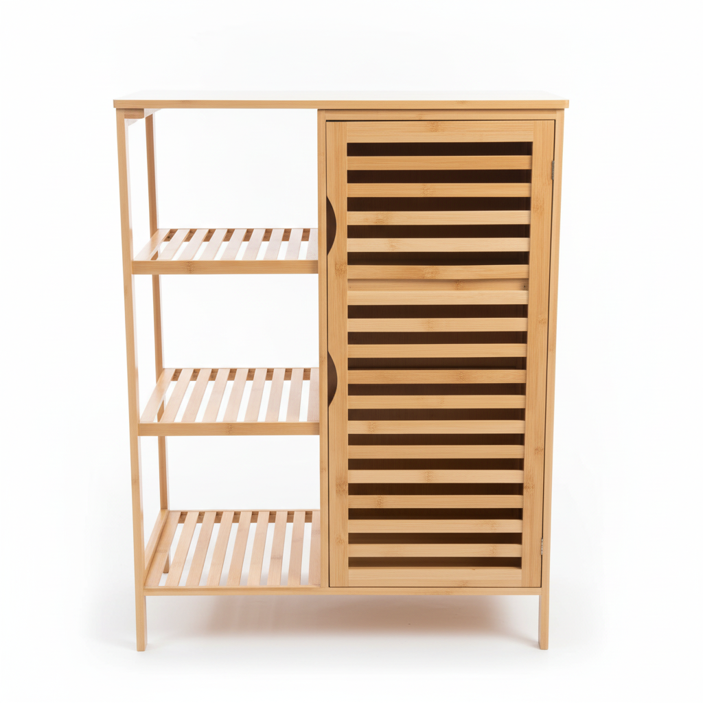 Bamboo Bathroom Storage Cabinet