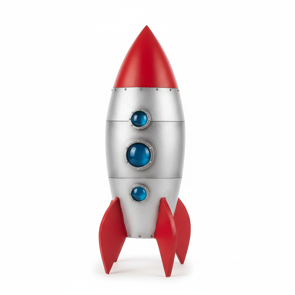 Cohete de Juguete Helio Decorativo