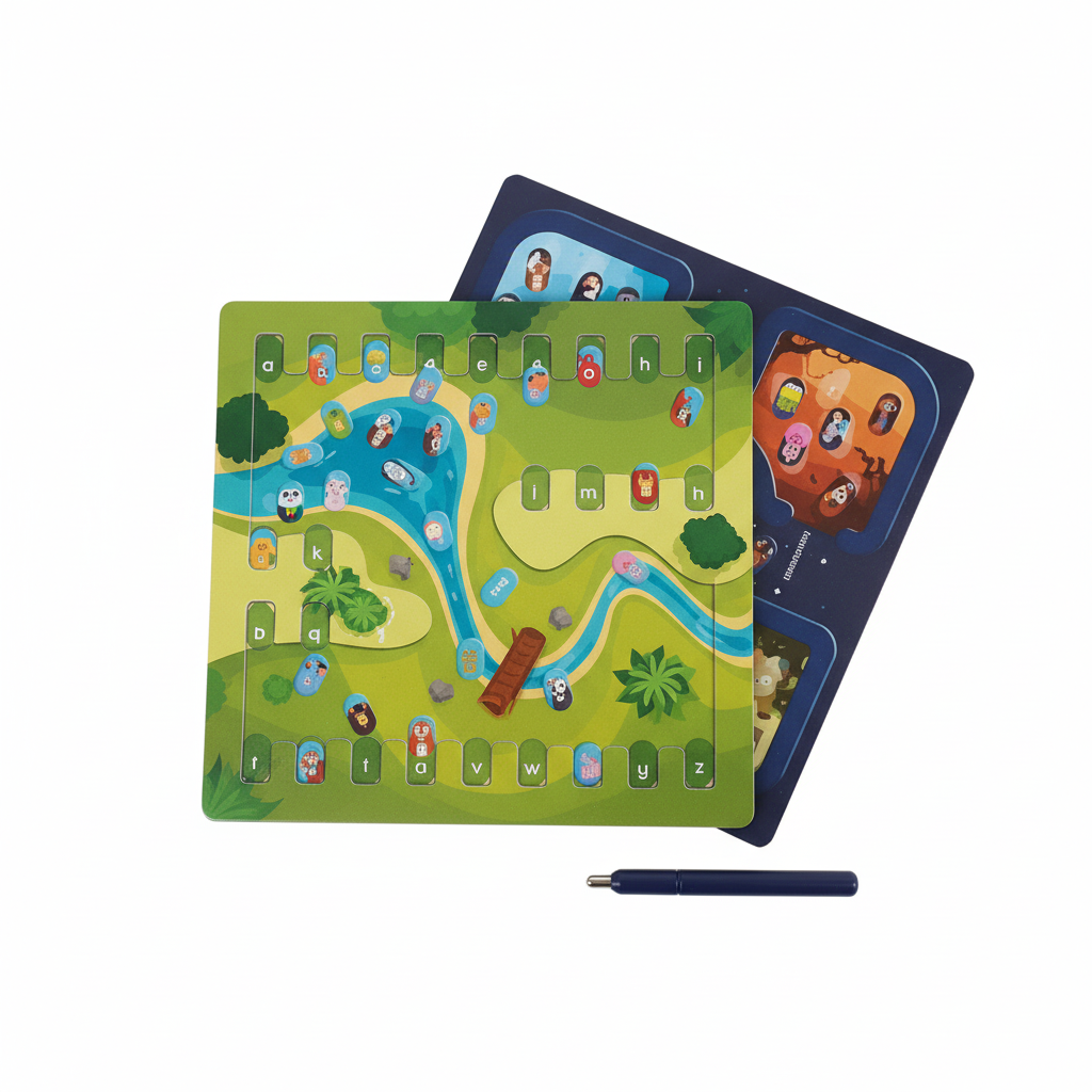 Juego de mesa magnético del alfabeto