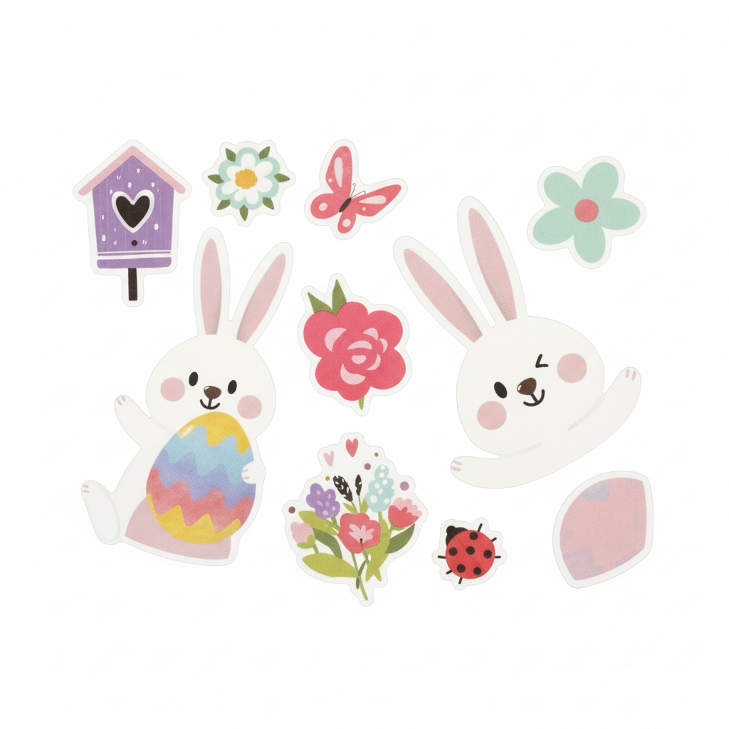 Easter Bunny Stickers