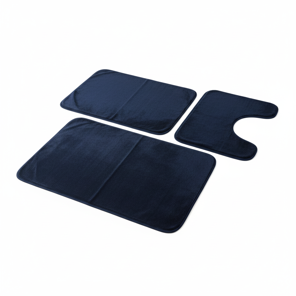 Alfombra de baño de terciopelo suave y absorbente