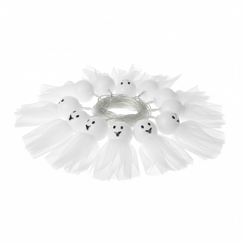 Luces LED de Halloween con forma de fantasma