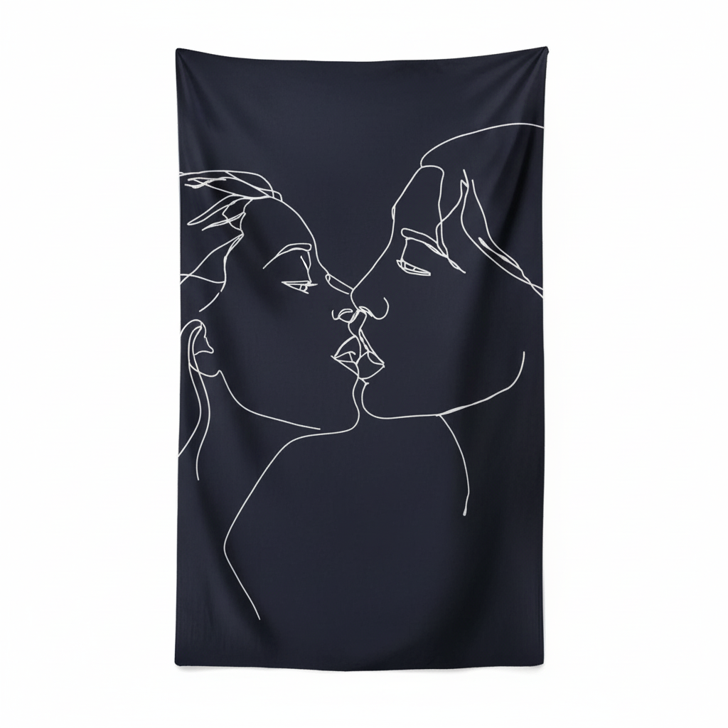 Tapiz de Pared "Besos de Línea"