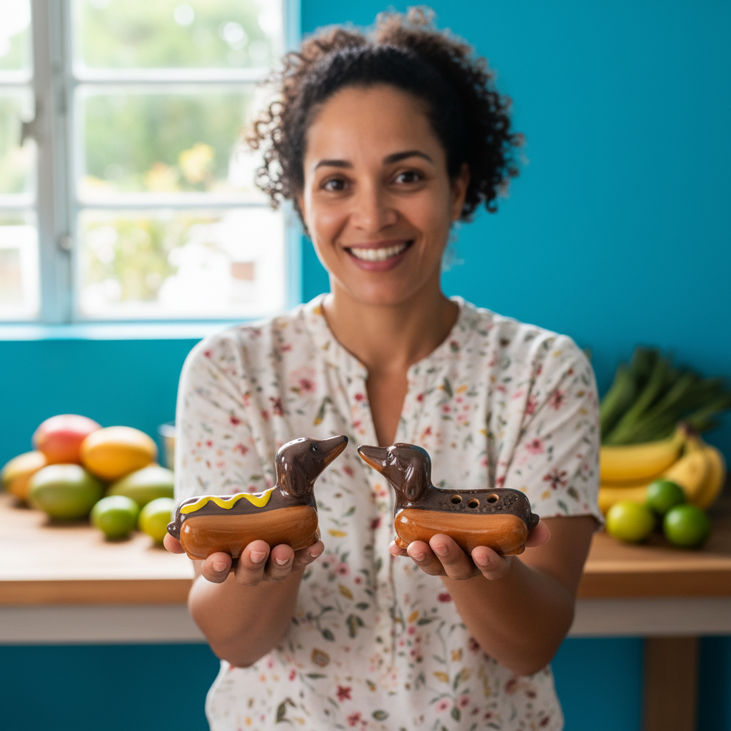 Salero y Pimentero Divertido con Forma de Perro Salchicha