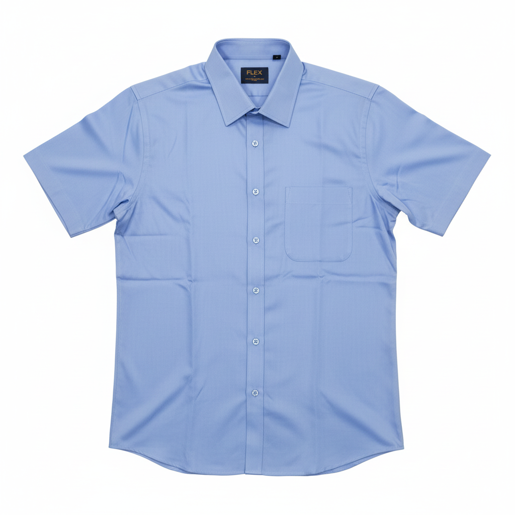 Camisa de Vestir Manga Corta Flex Fit para Hombres