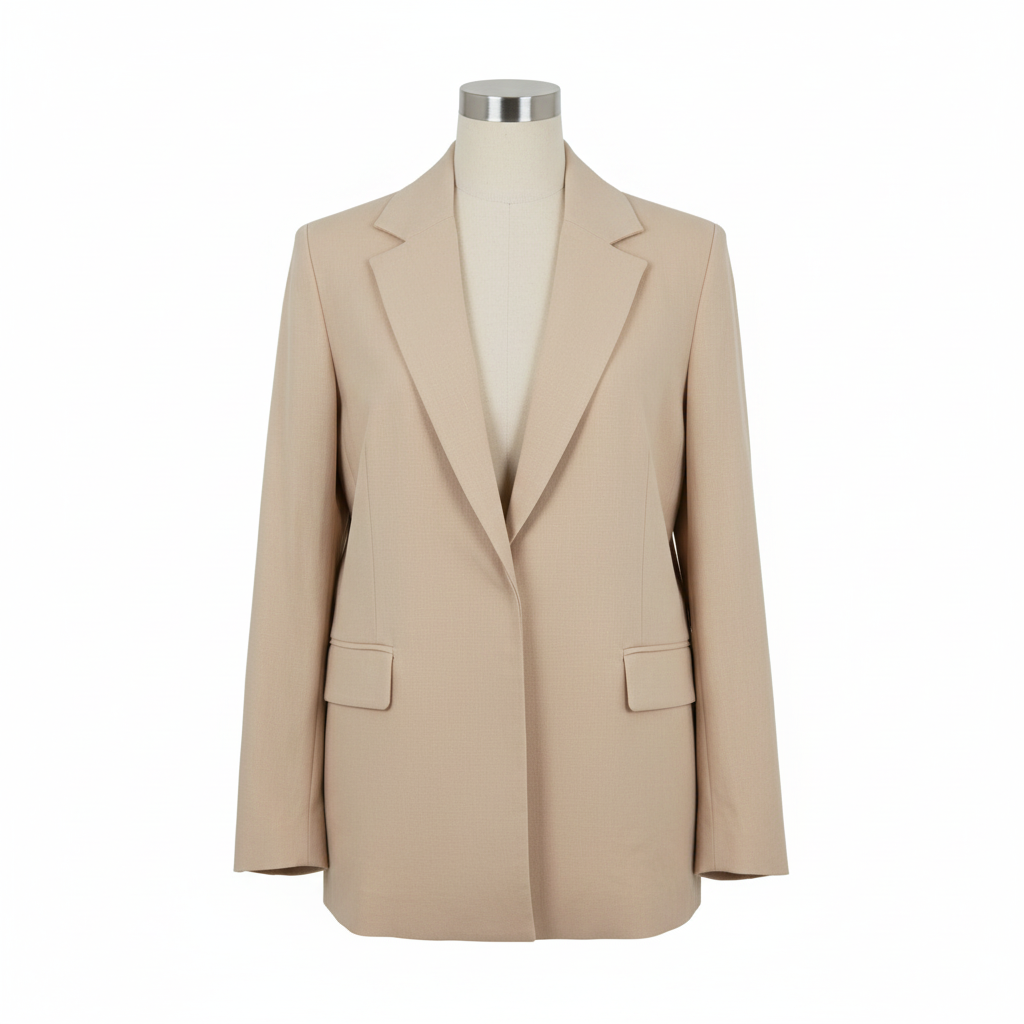 Blazer de Lino Beige: Elegancia y Frescura para tu Look   16W