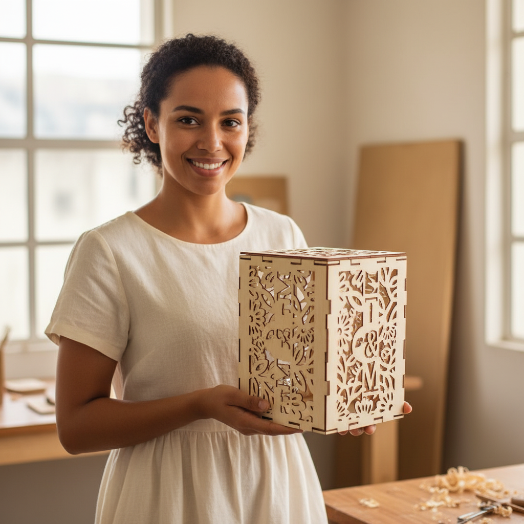 Caja de Regalo para Bodas Grabada