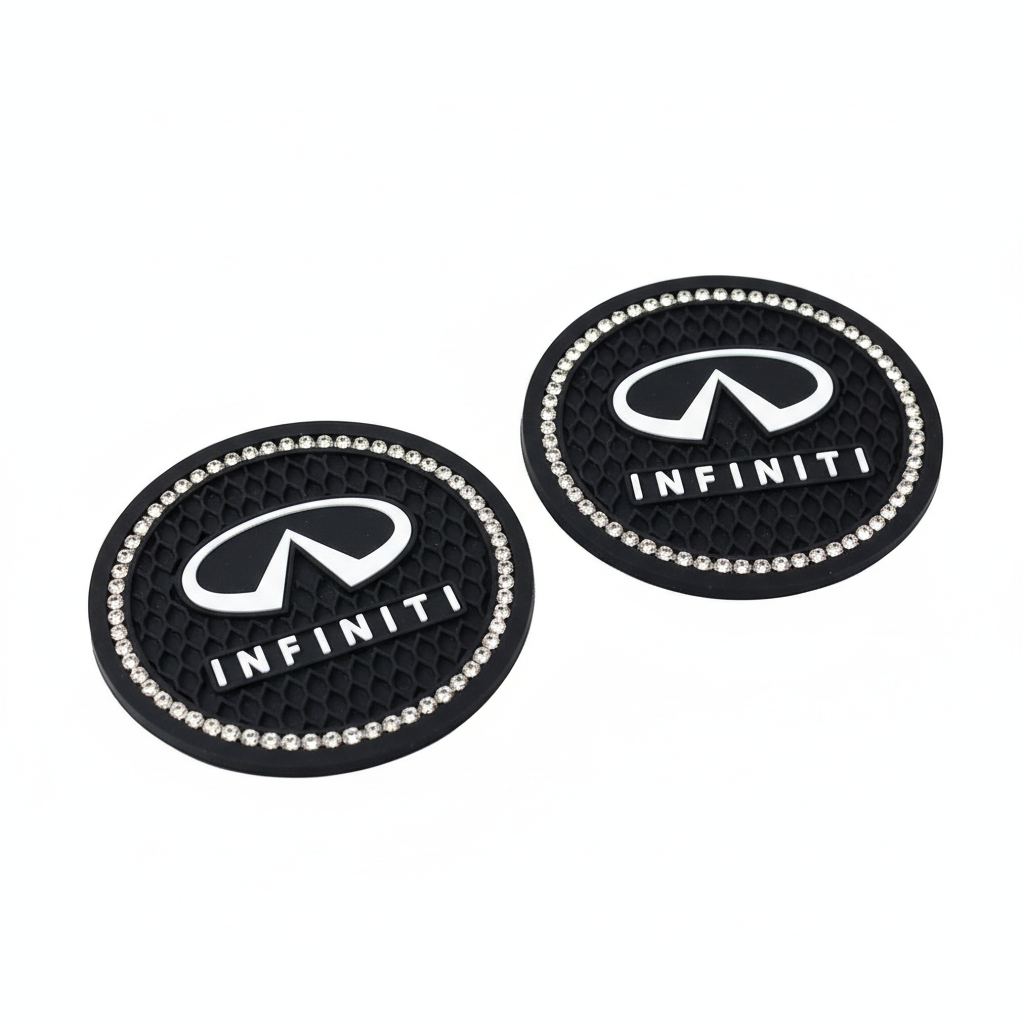 Portavasos Infiniti con Brillo - Dale un toque elegante a tu carro