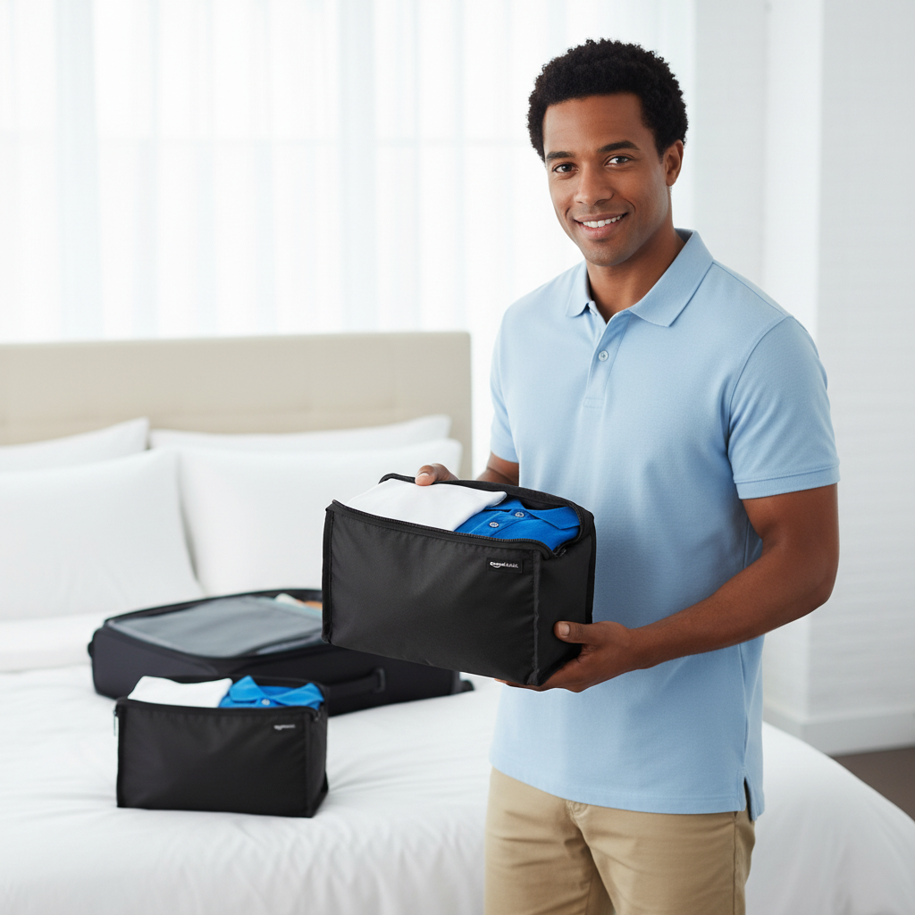 Organizador de Maleta Amazon Basics Negro