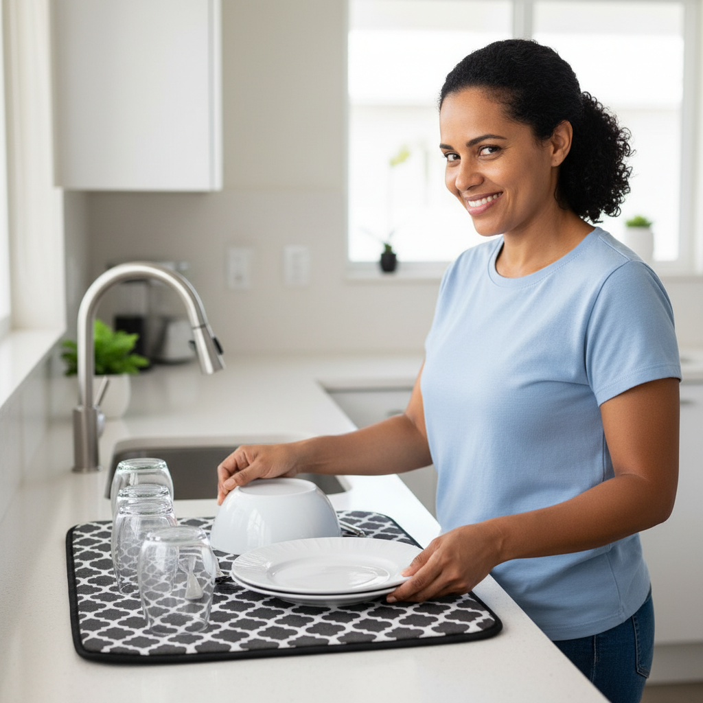 Alfombra Secadora de Platos Microfibra XL