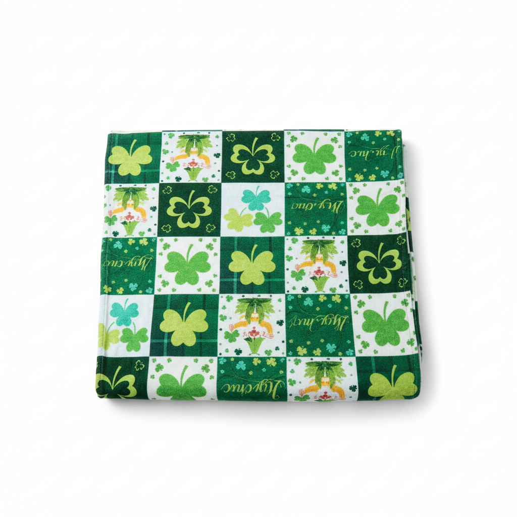 Manta Festiva Trébol de la Suerte