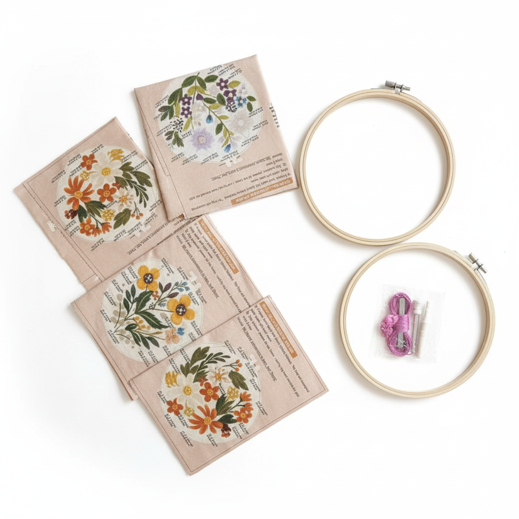 Kit Bordado Floral: ¡Crea Belleza con tus Manos!
