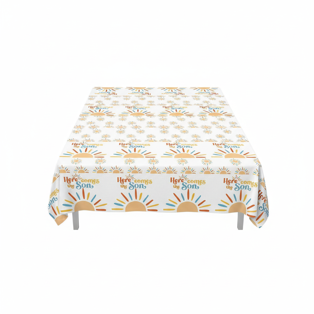3 Manteles Divertido de Sol para Cumpleaños