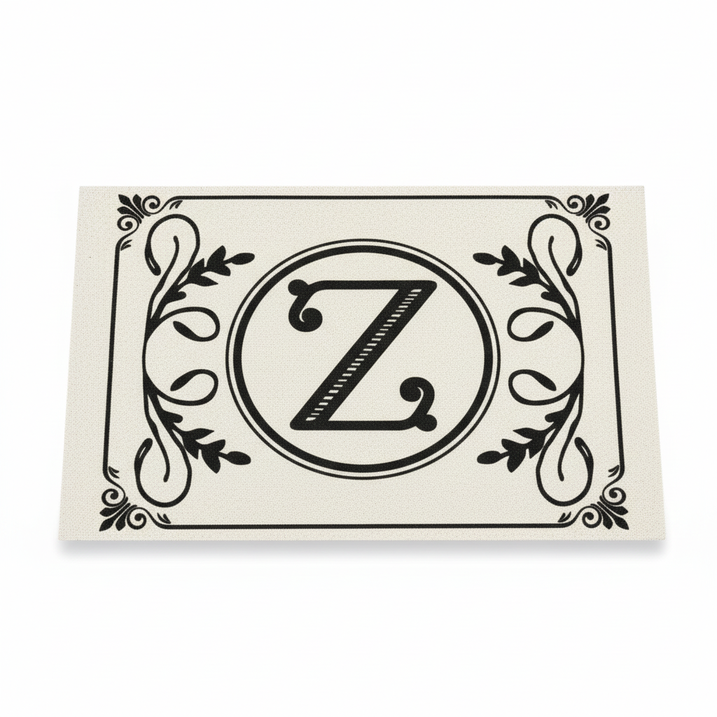 Felpudo con Inicial "Z" - Dale un toque elegante a tu entrada